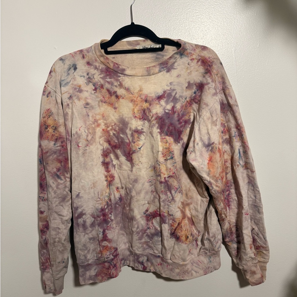 Anna Joyce Tie-Dye Ice Dye Sweatshirt